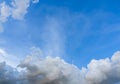 Clouds sky landscape nature background. gray cloudy weather. rainclouds covered bright sunlight in the spring season. sunlight Royalty Free Stock Photo