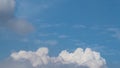 Clouds in the sky like kapok, with beautity blue background, abstract Royalty Free Stock Photo