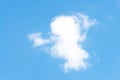 Clouds in the sky that look like faces Pareidolia Royalty Free Stock Photo