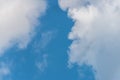 Clouds in the sky that look like faces Pareidolia Royalty Free Stock Photo