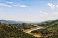 The clouds, sky, mountains and river. All what makes a perfect location.