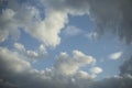 Clouds in the sky. Natural landscape. Cloudy skies in summer