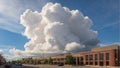 Clouds in the sky over the city of Lincoln