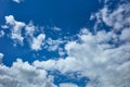 Clouds in the sky`s blueness Royalty Free Stock Photo