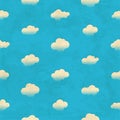 Clouds in the sky. Seamless pattern