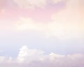 Clouds sky sunset background art colorful, illustrator Royalty Free Stock Photo