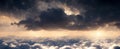 Clouds in the sky Troposphere Mesosphere Ionosphere Exosphere Levels of height above airplanes Sky Atmosphere Stratosphere Royalty Free Stock Photo