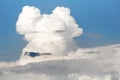 Clouds in the sky. White clouds, climate changes. Royalty Free Stock Photo