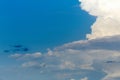 Clouds in the sky. White clouds, climate changes. Royalty Free Stock Photo