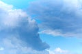 Clouds in the sky. White clouds, climate changes. Royalty Free Stock Photo