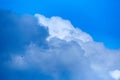 Clouds in the sky. White clouds, climate changes. Royalty Free Stock Photo