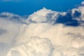 Clouds in the sky. White clouds, climate changes. Royalty Free Stock Photo
