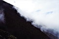 Clouds at the slopes of Fujisan, Mount Fuji, Japan Royalty Free Stock Photo
