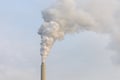 Clouds of smoke belching from industrial chimney Royalty Free Stock Photo