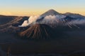 Clouds of smoke on Mount Bromo volcano, Indonesia Royalty Free Stock Photo