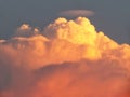 Clouds stacked layers are shaped by the imagination in the sky Royalty Free Stock Photo