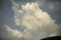 Clouds in summer. Summer landscape with sky. Warm weather Royalty Free Stock Photo