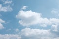Clouds Sun and blue Skies Royalty Free Stock Photo