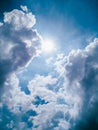 Clouds sun bluesky sky beautiful view beautifulview beautiful cloud Royalty Free Stock Photo