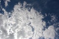 Clouds on Dark Blue Sky