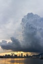 Clouds sunset hong kong Royalty Free Stock Photo