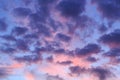 Sunset Background: Purple and Pink Clouds at Dusk
