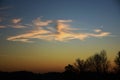 Clouds at Sunset, Norfolk Skies, England Royalty Free Stock Photo