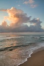 Clouds in sunset over the sea Royalty Free Stock Photo