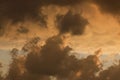 Clouds at sunset in Rome Royalty Free Stock Photo