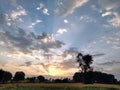 Clouds, sunset, sunrise, blue sky, white clouds, evening, morning,