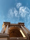 Clouds swirl over the World Famous Odessa Opera House - UKRAINE Royalty Free Stock Photo