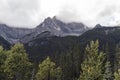 Clouds touching the peaks