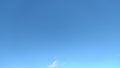 Clouds transited and the sky bekame clear blue timelapse