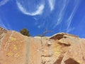 Clouds Tsankawe New Mexico Royalty Free Stock Photo