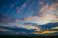 Clouds on the twillight Royalty Free Stock Photo