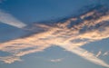 Clouds of unusual shape Royalty Free Stock Photo