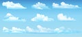 clouds vector isolated