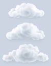 Clouds, vector set