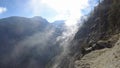 Clouds Waft Up Through Canyon in Sequoia
