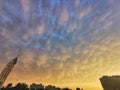 Clouds in Warsaw, Poland Royalty Free Stock Photo