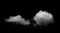 Clouds white for design on isolated elements black background Royalty Free Stock Photo