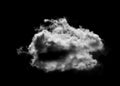 Clouds white for design on isolated elements black background Royalty Free Stock Photo