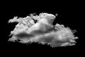Clouds white for design on isolated elements black background Royalty Free Stock Photo