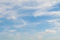 Clouds white soft in the vast blue sky Royalty Free Stock Photo