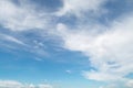 Clouds white soft in the vast blue sky Royalty Free Stock Photo