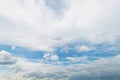 Clouds white soft in the vast blue sky Royalty Free Stock Photo