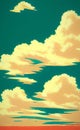 Cloudscape - abstract digital art Royalty Free Stock Photo