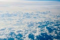 Cloudscape background . Blue sky and white cloud.