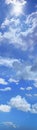 Cloudscape background image of sunny cloudy sky
