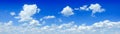 Cloudscape - Blue sky and white clouds Royalty Free Stock Photo